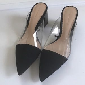 Zara cap toe mules